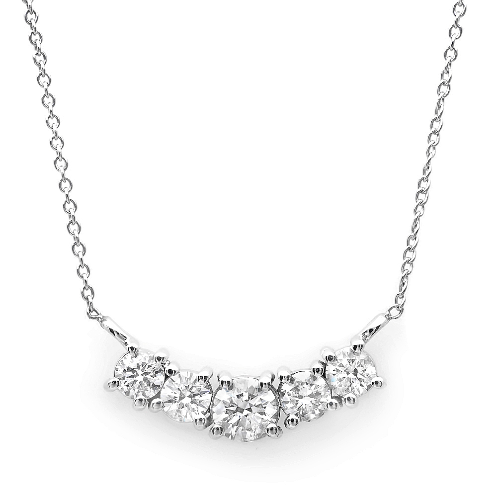 white gold diamond necklace