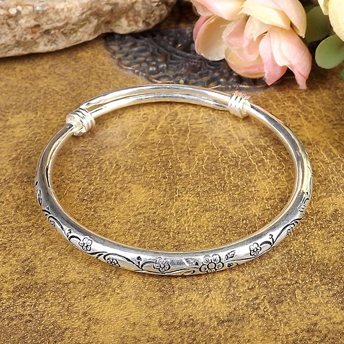 silver bangles for women