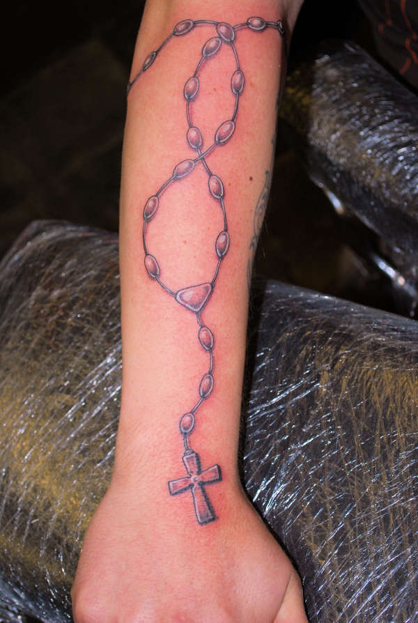 rosary beads tattoo