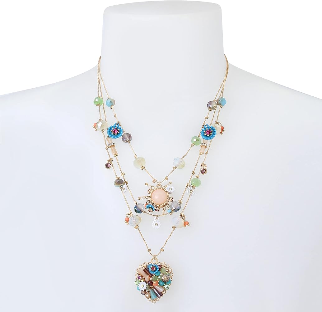 Betsey Johnson Woven Layered Necklace