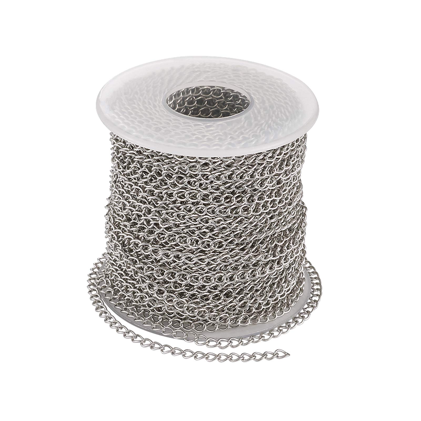Pandahall 82 Feet/25M Soldered 304 Stainless Steel Curb Chains