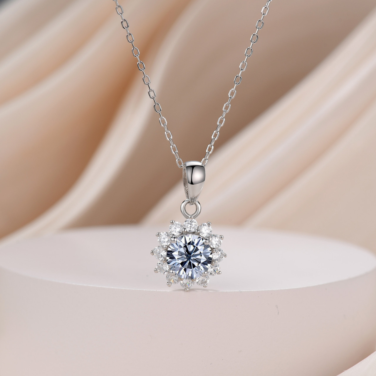 moissanite necklace