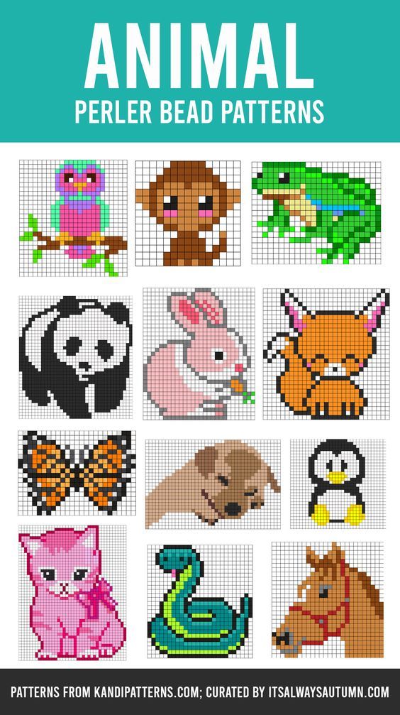 easy animal perler bead patterns