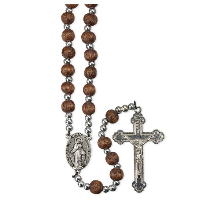 wooden rosary beads