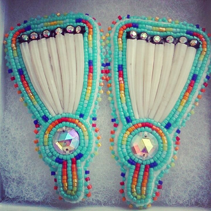 native americans make beads