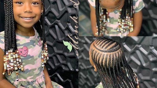 little girl braided hairstyles with beads