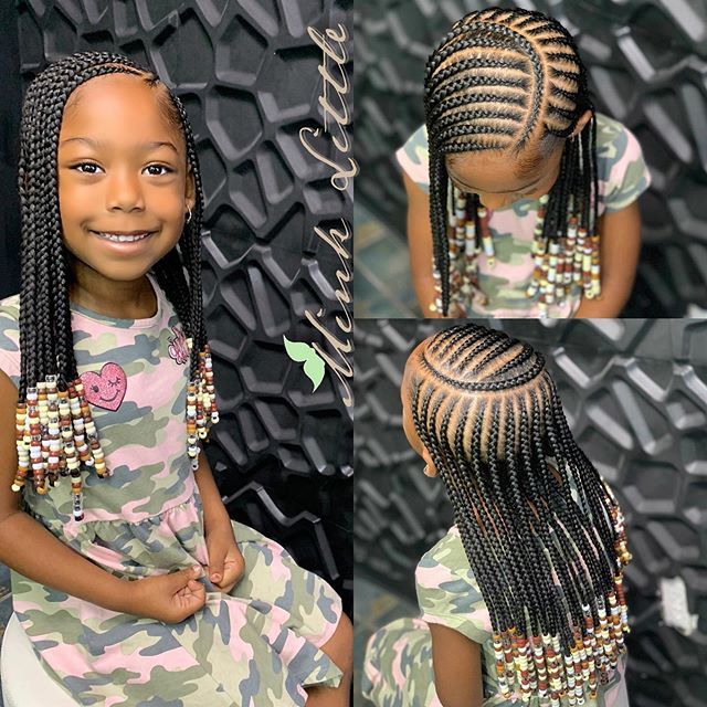 little girl braided hairstyles with beads