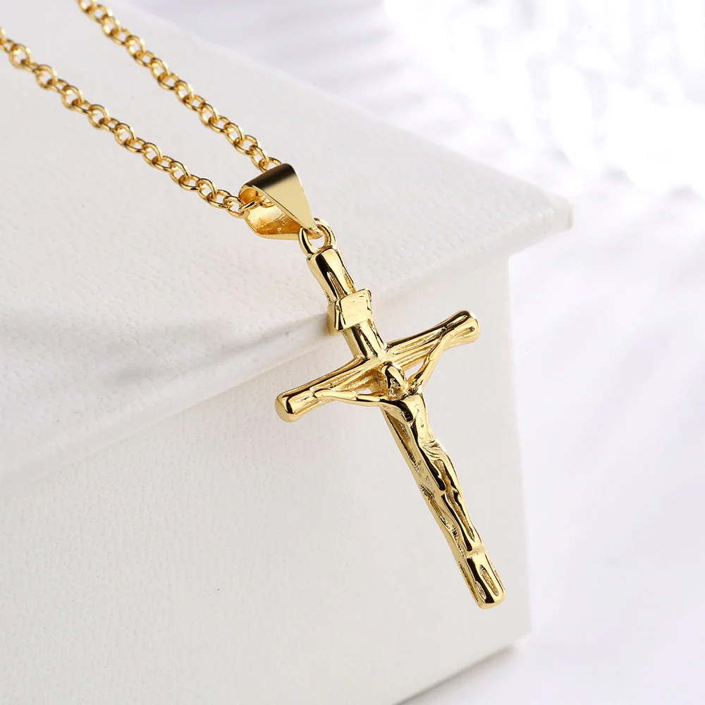 gold crucifix pendant