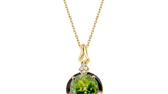 green peridot necklace