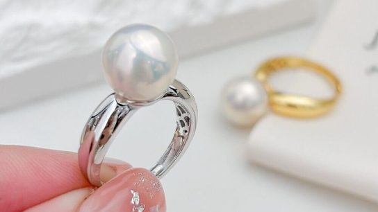 pearl engagement rings