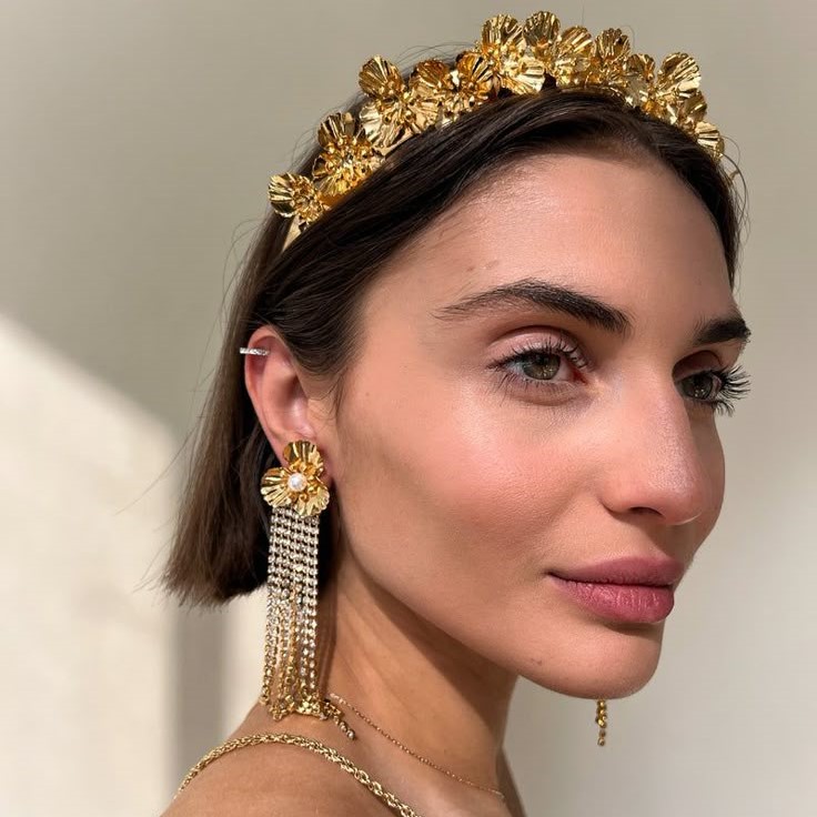 gold headpiece