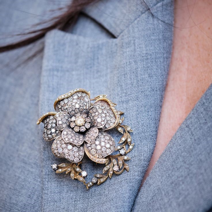 diamond brooch