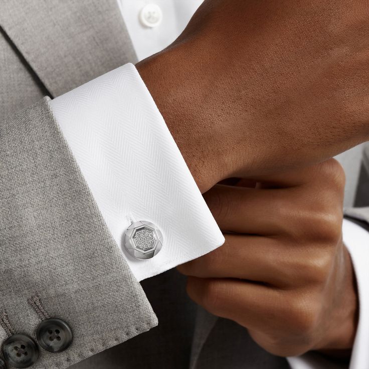 diamond cufflinks