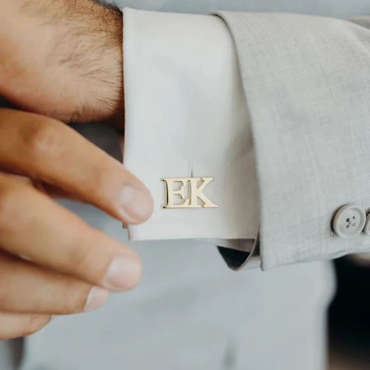 gold cufflinks