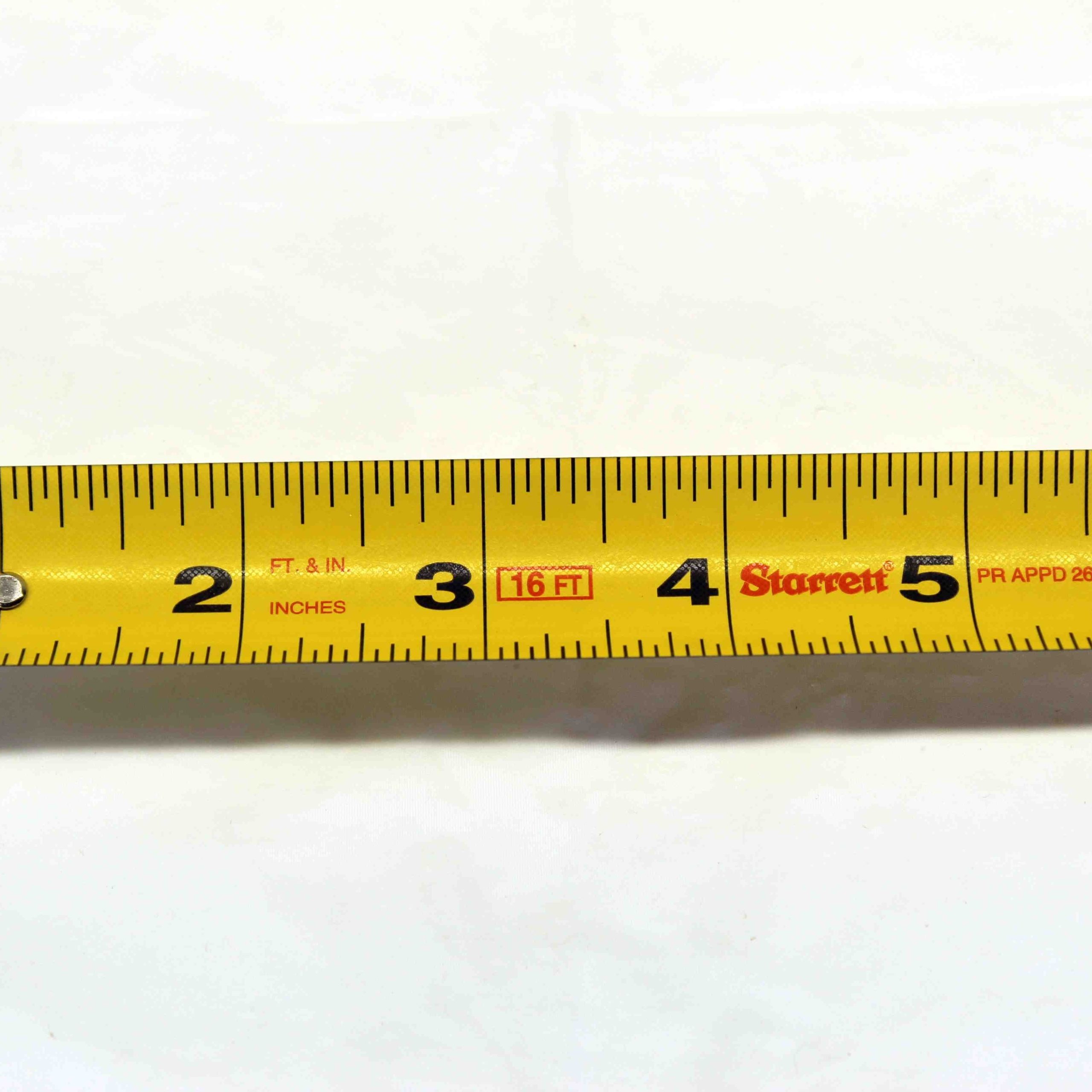 1/16 on a tape measure